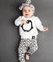 New 2017 Infant clothing baby clothes long-sleeved Cartoon penguin T-shirt+pants+headband 3pcs newborn baby girls clothing sets-White-3M-JadeMoghul Inc.