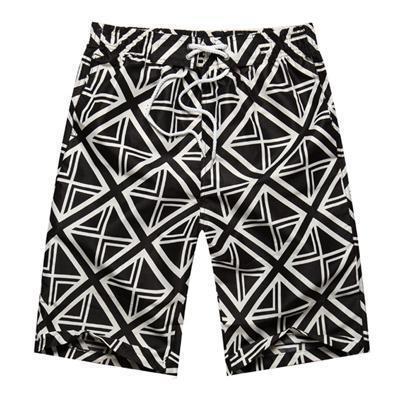 New 2017 Shorts Men Summer Beach Shorts Flower Plaid Stripe Star Many styles Couple suit Wear Causal Tracksuit-Camouflage men-L-JadeMoghul Inc.