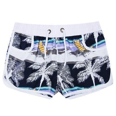 New 2017 Shorts Men Summer Beach Shorts Flower Plaid Stripe Star Many styles Couple suit Wear Causal Tracksuit-sunshine women-L-JadeMoghul Inc.