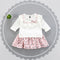 New 2017 Spring Baby Girl Cotton Dresses Sleeveless Beautiful Flower Baby Kids Clothing Free Shipping-skirt with top-9M-JadeMoghul Inc.