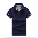 New 2018 Men's clothing New Men Polo Shirt Men Business & Casual Solid male Polo Shirt Short Sleeve breathable Polo Shirt B0255-Style 2-M-JadeMoghul Inc.