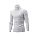 NEW 2018 Winter Mens Fashion Sweaters and Pullovers Men Brand Sweater Male Outerwear Jumper Knitted Turtleneck Sweaters M-XXL-White-M-JadeMoghul Inc.