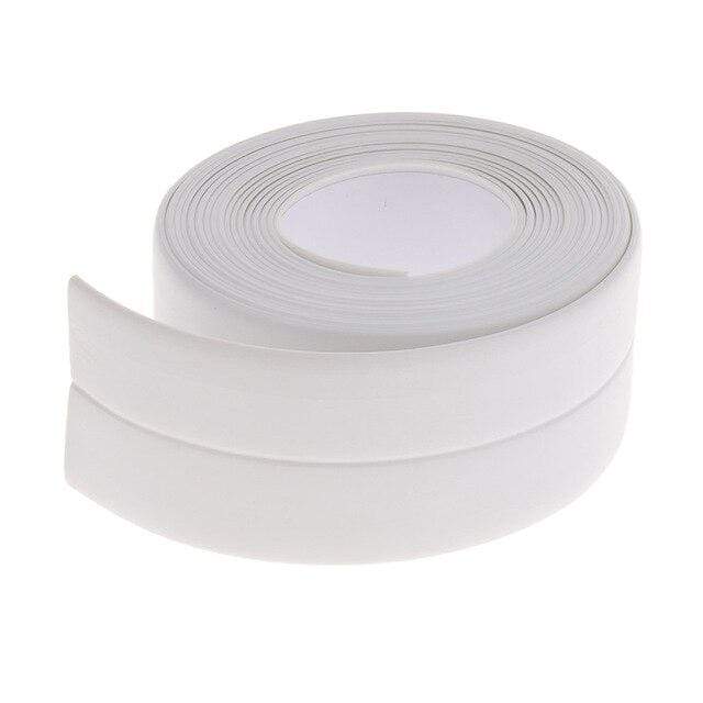 New 2mx22mm Windows Bath Tape Sealing Strips Pvc Kitchen Waterproof Wall Sticker Self-adhesive Seam Toilet Corner Seal Strip JadeMoghul Inc. 