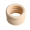 New 5pcs 70mm Baby Wooden Teething Rings Necklace Bracelet DIY Crafts Natural--JadeMoghul Inc.