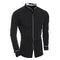 New Arrival Casual Slim Fit Shirt / Fashionable Long Sleeved Shirt-Black-Asian size M-JadeMoghul Inc.