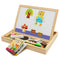 New Arrival Drawing Writing Board Magnetic Board Puzzle Double Easel Kid Wooden Toy Gift Children Intelligence Development Toy-White-JadeMoghul Inc.