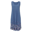 New Arrival Flower Printing Dress For Women-Blue-S-JadeMoghul Inc.
