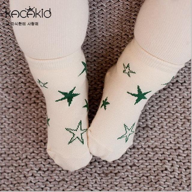 New Arrival Free Shipping Newborn Socks 100% Cotton Baby Cartoon Socks Non-slip Infant Cotton Socks-Stars-24M-JadeMoghul Inc.