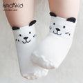 New Arrival Free Shipping Newborn Socks 100% Cotton Baby Cartoon Socks Non-slip Infant Cotton Socks-White Doggy-3M-JadeMoghul Inc.