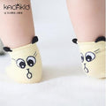 New Arrival Free Shipping Newborn Socks 100% Cotton Baby Cartoon Socks Non-slip Infant Cotton Socks-Yellow Eyes-3M-JadeMoghul Inc.