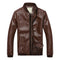 New Arrival Leather Jacket - MenOutwear-Brown-M-JadeMoghul Inc.