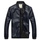 New Arrival Leather Jacket - MenOutwear-Dark blue-M-JadeMoghul Inc.