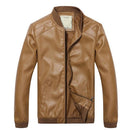 New Arrival Leather Jacket - MenOutwear-Khaki-M-JadeMoghul Inc.