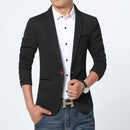 New Arrival Luxury Men Blazer / Slim Fit Men Suit Jacket-Black-M-JadeMoghul Inc.