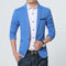 New Arrival Luxury Men Blazer / Slim Fit Men Suit Jacket-Blue-M-JadeMoghul Inc.