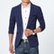 New Arrival Luxury Men Blazer / Slim Fit Men Suit Jacket-Navy-M-JadeMoghul Inc.