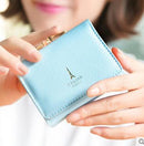 New arrival wallets Fashion women wallets multi-function High quality small wallet purse short design three fold freeshipping-light blue-JadeMoghul Inc.