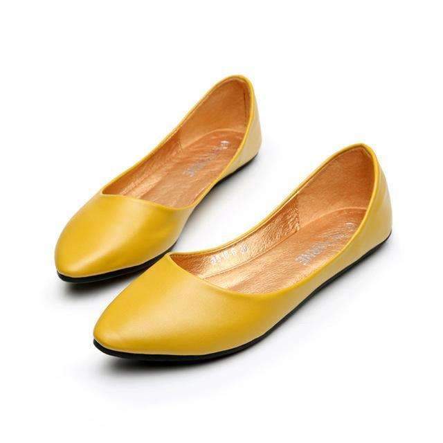 New Arrival Women's Loafers - Flat Heel Shoes Boat Shoes Casual-yellow 1-4-JadeMoghul Inc.