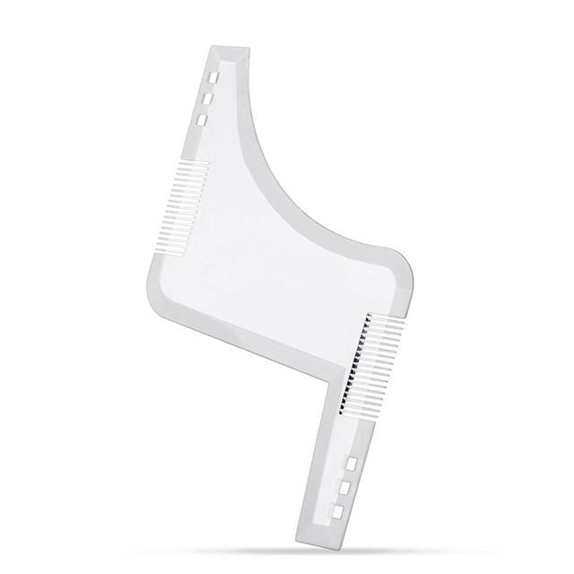 New Arrivals Men Beard Shaping Styling Template Comb Transparent Men's Beards Combs Beauty Tool for Hair Beard Trim Templates AExp