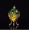 New arrive home decor Fashion Valuable Metal religious mascot Collection Faberge egg for home decor-Green-JadeMoghul Inc.