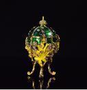 New arrive home decor Fashion Valuable Metal religious mascot Collection Faberge egg for home decor-Green-JadeMoghul Inc.
