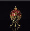 New arrive home decor Fashion Valuable Metal religious mascot Collection Faberge egg for home decor-Red-JadeMoghul Inc.