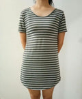 New Arrive Striped Dress Woman - Brief Dress Women-Gray-S-JadeMoghul Inc.