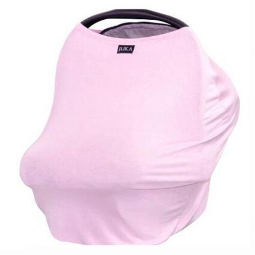 New Baby Car Seat Cover Toddler Canpony Nursing Cover Multi-Use Stretehy Infinity Scarf Breastfeeding Shipping Car Chair Cover-Pink-China-JadeMoghul Inc.