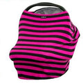 New Baby Car Seat Cover Toddler Canpony Nursing Cover Multi-Use Stretehy Infinity Scarf Breastfeeding Shipping Car Chair Cover-Rose Red and Black-China-JadeMoghul Inc.