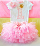 New Baby Girl Clothing Summer Sequin Bow Tutu Newborn Dress (Tops+Headband+Dress) 3pcs Clothes Bebe First Birthday Elsa Costumes-As Picture 5-12M-JadeMoghul Inc.