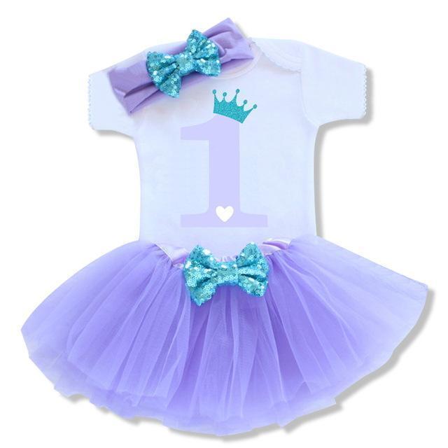 New Baby Girl Clothing Summer Sequin Bow Tutu Newborn Dress (Tops+Headband+Dress) 3pcs Clothes Bebe First Birthday Elsa Costumes-Black-12M-JadeMoghul Inc.