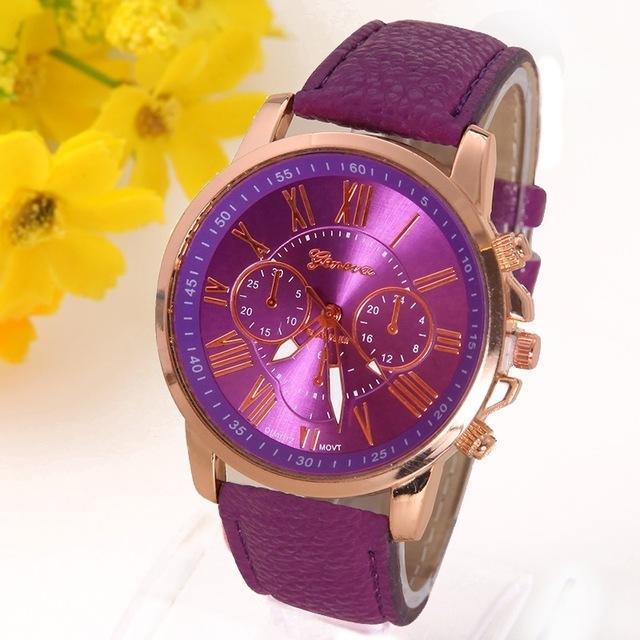 NEW Best Quality Geneva Platinum Watch-Purple-JadeMoghul Inc.