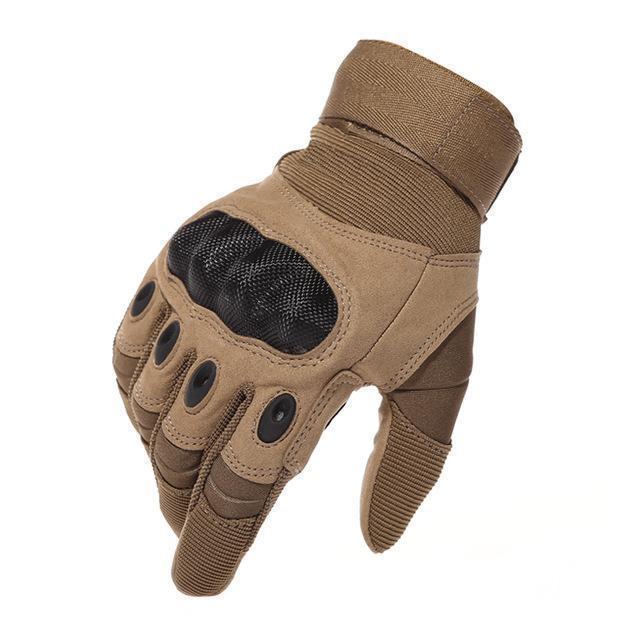 New Brand Tactical Gloves Military Army Paintball Airsoft Shooting Police Carbon Hard Knuckle Full Finger Gloves-Brown 1-L-JadeMoghul Inc.