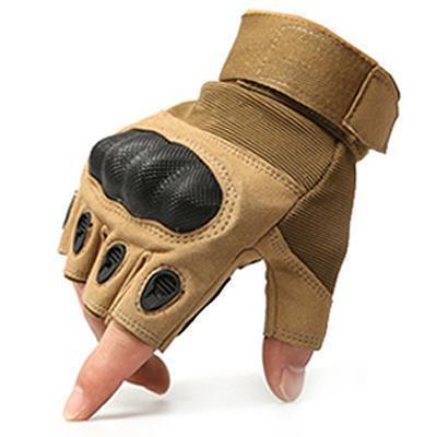 New Brand Tactical Gloves Military Army Paintball Airsoft Shooting Police Carbon Hard Knuckle Full Finger Gloves-Brown-L-JadeMoghul Inc.