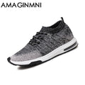 New Breathable Men Snickers / Slip On Fashion Footwear-Dark grey-6.5-JadeMoghul Inc.