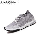 New Breathable Men Snickers / Slip On Fashion Footwear-Light grey-6.5-JadeMoghul Inc.