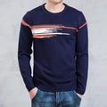 New British Style Slim Fit Sweater For Men-dark blue-M-JadeMoghul Inc.