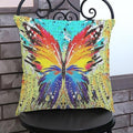 New Butterfly Painting Linen Cushion Throw Waist Sofa Home Decor Sierkussen Almofadas Infantil-Light Grey-JadeMoghul Inc.