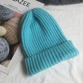 New Candy Colors Winter Hat Women Knitted Hat Warm Soft Trendy Hat Kpop Style Wool Beanie Elegant All-match Hat AExp