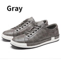 New Casual Leather Lace-Up Shoes / Simple Stylish Male Shoes-Grey-11-JadeMoghul Inc.