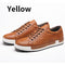 New Casual Leather Lace-Up Shoes / Simple Stylish Male Shoes-Yellow-11-JadeMoghul Inc.