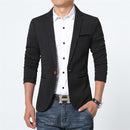 New Casual Men Blazer / Male Jacket-Black-M-JadeMoghul Inc.