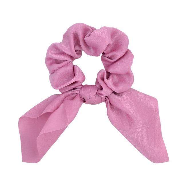 New Chiffon Bowknot Elastic Hair Bands For Women Girls Solid Color Scrunchies Headband Hair Ties Ponytail Holder Hair Accessorie AExp