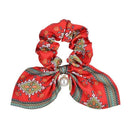 New Chiffon Bowknot Elastic Hair Bands For Women Girls Solid Color Scrunchies Headband Hair Ties Ponytail Holder Hair Accessorie AExp