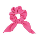 New Chiffon Bowknot Elastic Hair Bands For Women Girls Solid Color Scrunchies Headband Hair Ties Ponytail Holder Hair Accessorie AExp