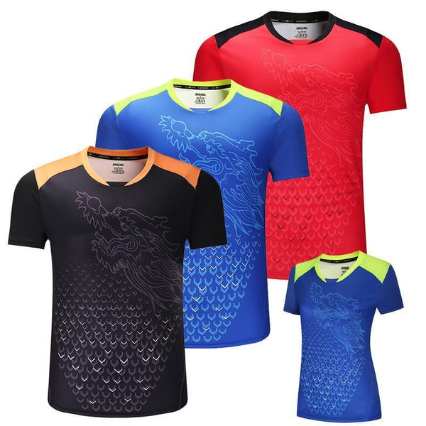New CHINA Dragon table tennis shirts Men , ping pong shirts , Chinese table tennis jerseys, table tennis clothes sport Shirts-Man one shirt-4XL-JadeMoghul Inc.