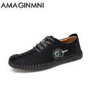 New Comfortable Casual Shoes Loafers Men Shoes Quality Split Leather Shoes Men Flats Hot Sale Moccasins Shoes-Black02-6.5-JadeMoghul Inc.