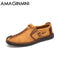New Comfortable Casual Shoes Loafers Men Shoes Quality Split Leather Shoes Men Flats Hot Sale Moccasins Shoes-Brown01-6.5-JadeMoghul Inc.