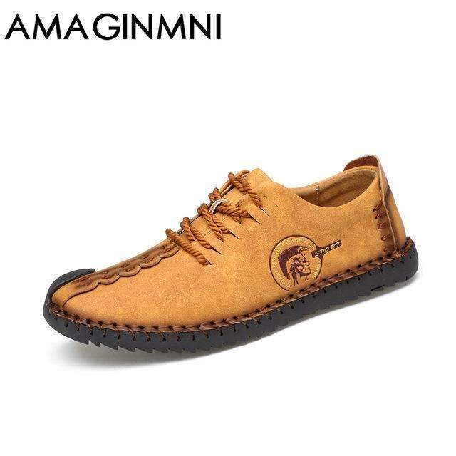 New Comfortable Casual Shoes Loafers Men Shoes Quality Split Leather Shoes Men Flats Hot Sale Moccasins Shoes-Brown02-6.5-JadeMoghul Inc.