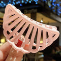 New Cute Candy Colors Banana Shape Hair Claws Women Girls Sweet Hair Clips Ponytail Holder Hairpins Fashion Hair Accessories AExp